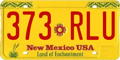 NM license plate 373RLU
