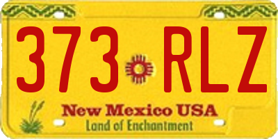 NM license plate 373RLZ