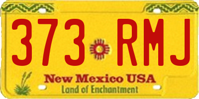 NM license plate 373RMJ