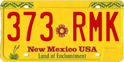 NM license plate 373RMK