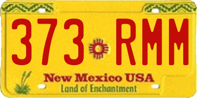NM license plate 373RMM