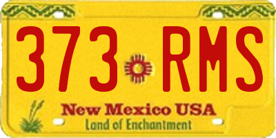 NM license plate 373RMS