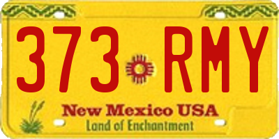 NM license plate 373RMY