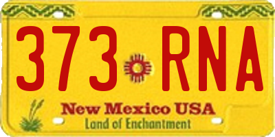 NM license plate 373RNA