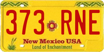 NM license plate 373RNE