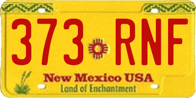 NM license plate 373RNF