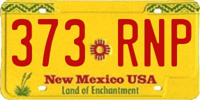 NM license plate 373RNP