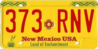 NM license plate 373RNV