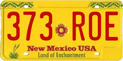 NM license plate 373ROE