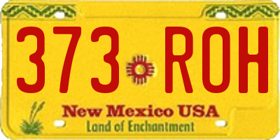 NM license plate 373ROH
