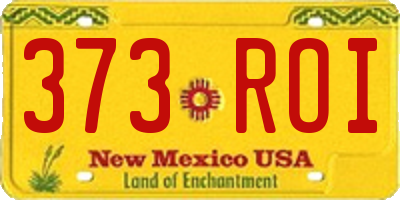 NM license plate 373ROI