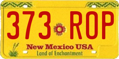 NM license plate 373ROP