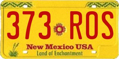 NM license plate 373ROS