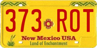 NM license plate 373ROT