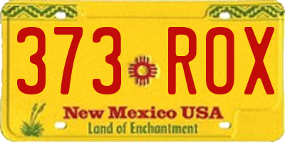 NM license plate 373ROX