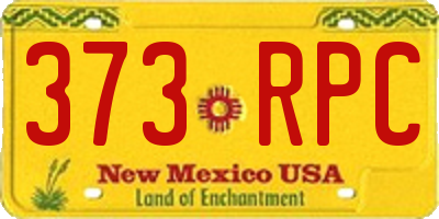 NM license plate 373RPC