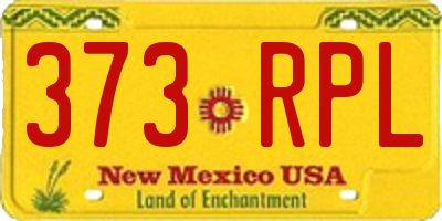 NM license plate 373RPL
