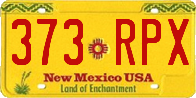 NM license plate 373RPX