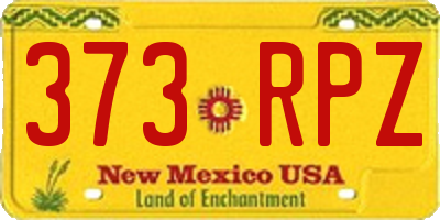 NM license plate 373RPZ