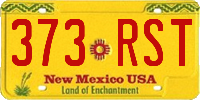 NM license plate 373RST