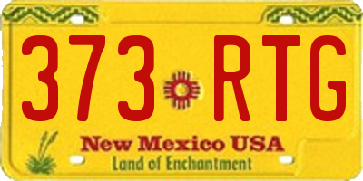 NM license plate 373RTG