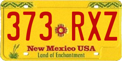 NM license plate 373RXZ