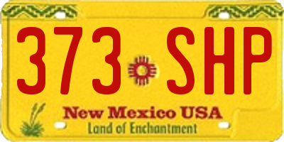 NM license plate 373SHP