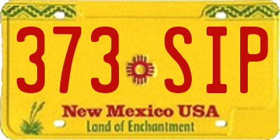 NM license plate 373SIP