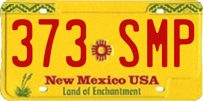 NM license plate 373SMP