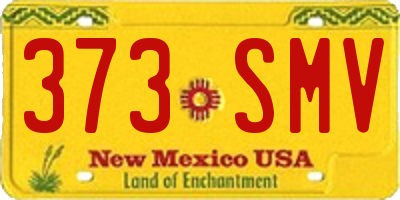NM license plate 373SMV