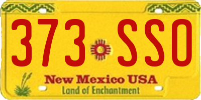 NM license plate 373SSO