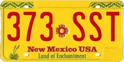 NM license plate 373SST