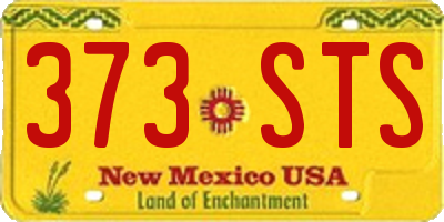 NM license plate 373STS