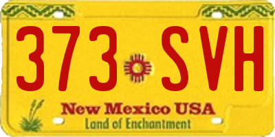 NM license plate 373SVH