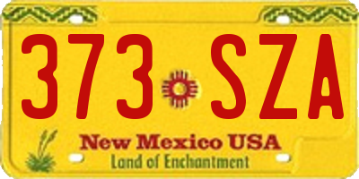 NM license plate 373SZA