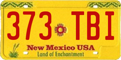 NM license plate 373TBI