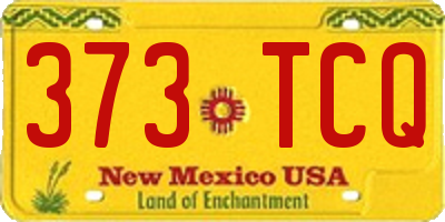 NM license plate 373TCQ