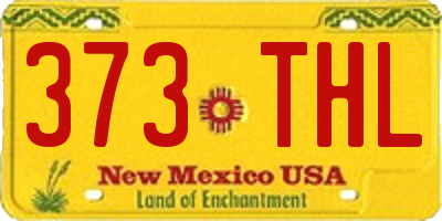 NM license plate 373THL
