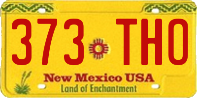 NM license plate 373THO