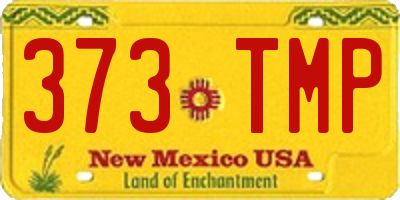 NM license plate 373TMP