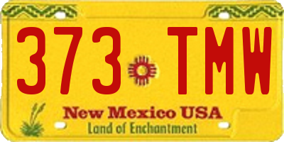 NM license plate 373TMW