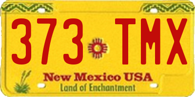 NM license plate 373TMX