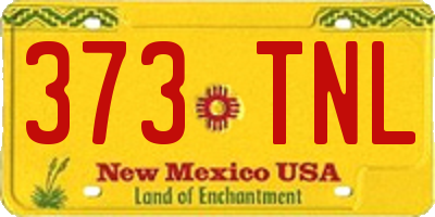NM license plate 373TNL