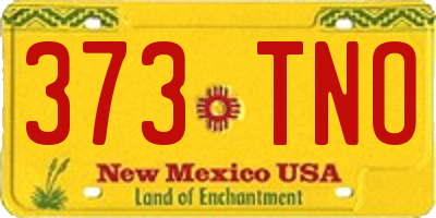 NM license plate 373TNO