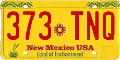 NM license plate 373TNQ