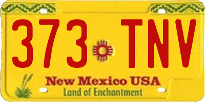 NM license plate 373TNV