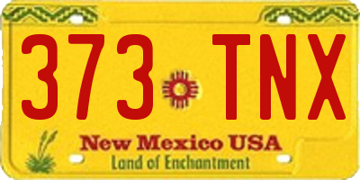 NM license plate 373TNX