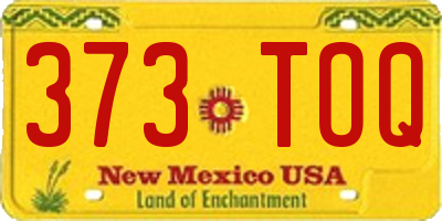 NM license plate 373TOQ