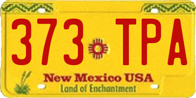 NM license plate 373TPA