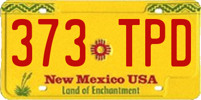 NM license plate 373TPD